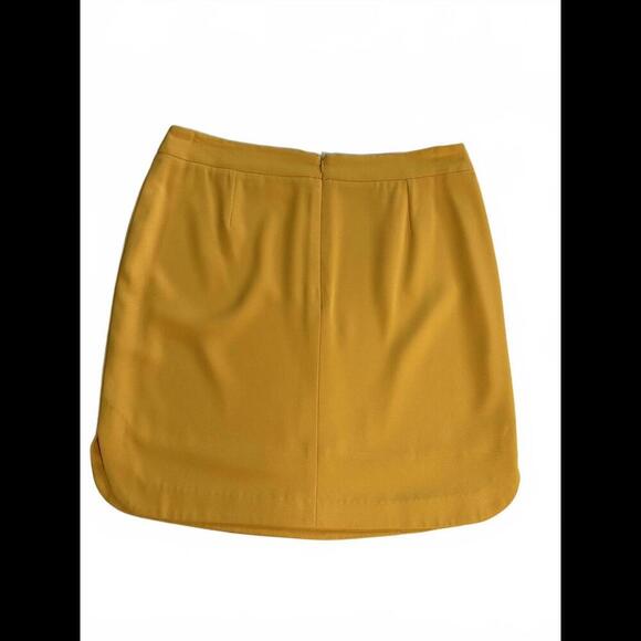 Cremieux Women's‎ Yellow A-Line Skirt Size 12 - Picture 2 of 4